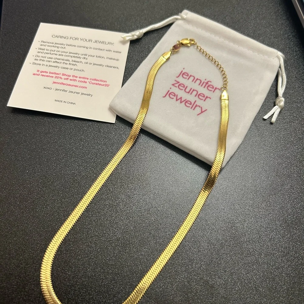 Jennifer Zeuner Karli Herringbone Necklace - Picture 1 of 4